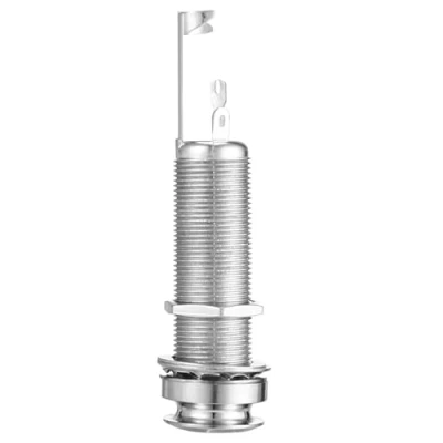 Image of Sreuyong Cylinder Clip End Pin Mono Panel Output Jack Socket For Electric Guitar Bass 6.35mm