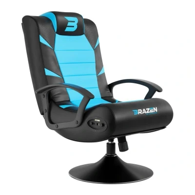 Image of BRAZEN Pride 2.1 Wireless Bluetooth Gaming Chair Black &amp; Blue, Blue,Black
