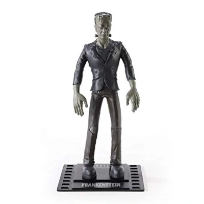 Image of BendyFigs Frankenstein Monster by The Noble Collection Officially Licensed 19cm Bendable Toy Posable Collectable Doll Figures With Stand For Kids &amp; Adults