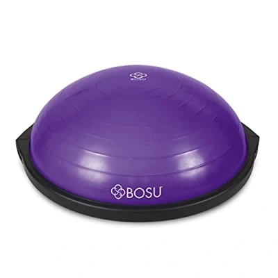 Image of BOSU 72 10850 Home Gym Equipment The Original Balance Trainer 65 cm Diameter, Black and Purple