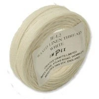 Image of Impex Trimits Waxed Linen Thread White, 22m