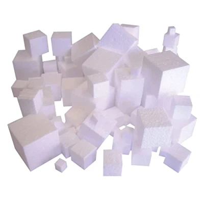 Image of Major Brushes Polystyrene Cubes Pack of 100