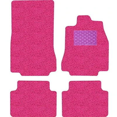 Image of Nicoman Spaghetti All Weather Fully Tailored Car mats Fit【2007 2015 XF Saloon/Estate X250 】(Full Set 4 Piece,Pink)