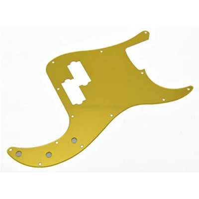 Image of KAISH 13 Hole P Bass Style Pickguard PB Scratch Plate for USA/Mexico Precision Gold Mirror