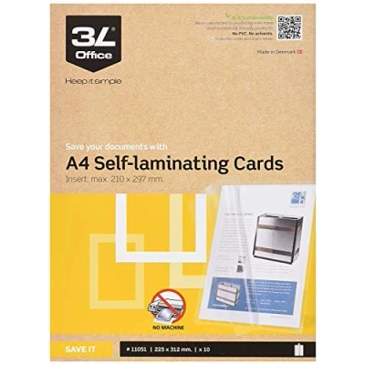 Image of Self Laminating Cards Assure Professional Stylish Presentation of Documents and Photographs