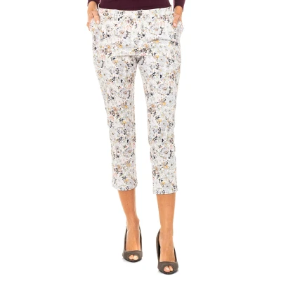 Image of La Martina Womenss trousers with straight hems and belt loops LWT011 Multicolour Cotton Size 28 (Waist)