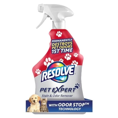Image of Resolve Pet Expert Carpet &amp; Upholstery Cleaner Removes Stains and Odors, 22 oz