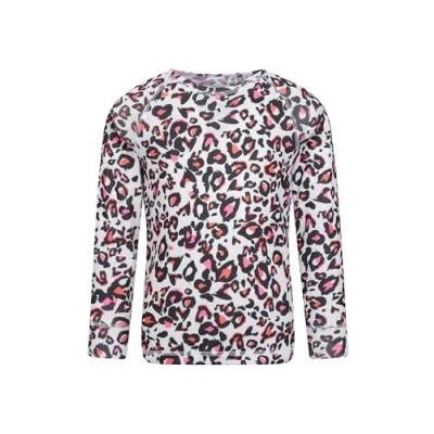Image of Mountain Warehouse Talus Kids Base Layer Top Breathable &amp; Lightweight Moisture Wicking Baselayers, Boys Girls Shirt Autumn Winter, Outdoors, Travelling Hiking Coral Size 3 4 Years