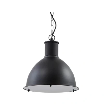 Image of Lindby Luciane outdoor pendant light, black, aluminium, Ø 31.8 cm