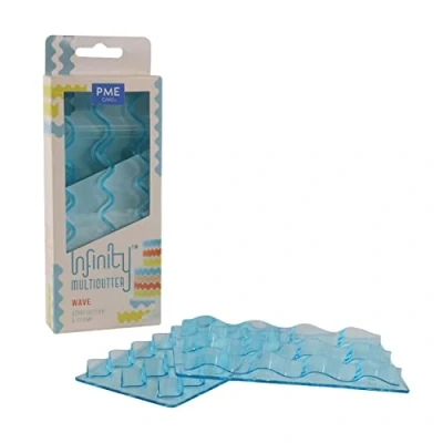 Image of PME IMC220 Infinity MultiCutter Wave, Set of 2, Plastic, Blau