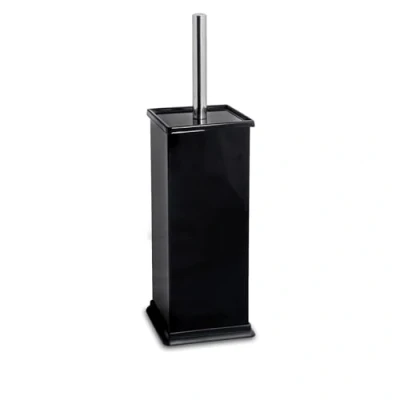 Image of Black Square Toilet Brush By Harbour Housewares