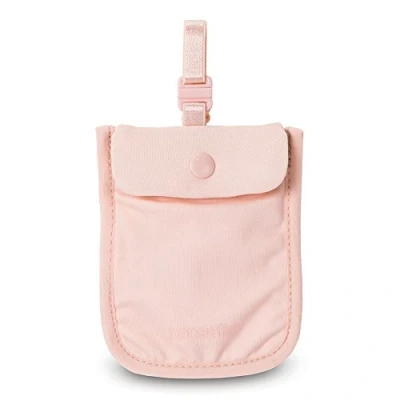 Image of Pacsafe Coversafe S25 Bra Pouch Canvas &amp; Beach Tote Bag, 11 cm, Orchid Pink