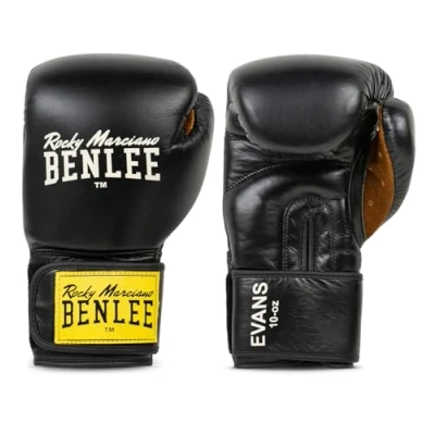 Image of BENLEE Rocky Marciano Evans Boxing Gloves, Unisex, EVANS, Black, 10 oz