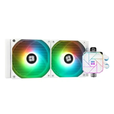 Image of Thermalright AQUA ELITE 240 White V3 Liquid CPU Cooler, Cooling Row Size, 2 x 120mm PWM Fans, S FDB Bearings,for AMD/AM4/AM5, INTEL LGA1150/1151/1155/1156/1200/2011/1700,Desktop Cooler AIO
