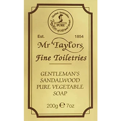 Image of Taylor of Old Bond Street 200g Sandalwood Pure Vegetable Bath Soap