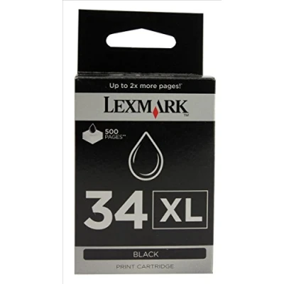 Image of Lexmark 18C0034 black ink cartridge 34