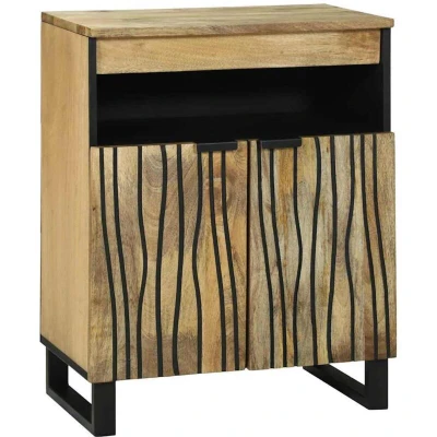 Image of vidaXL Sideboard 60x33.5x75 cm Solid Wood Mango