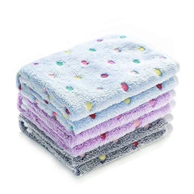 Image of luciphia 1 Pack 3 Dog Blanket Made by Super Soft and Fluffy Premium Fleece Flannel Throw Ideal for Dogs Cats Puppies of Pcs (Dot, Medium 30 * 20&quot;)