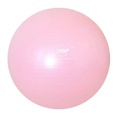 Image of nbf Birthing Ball with Pump and Pregnancy Instruction Guide 55cm 65cm 75cm Anti Burst Pink