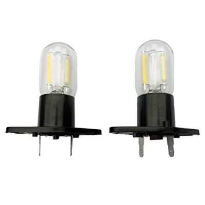 Image of QLEE Z187 Led Microwave Bulb Straight Terminals T170 1.5w Refrigerator Lamp Replacement for Lg Smeg Samsung Whirlpool Panasonic 58001042 56001070 Wb36x10002 6620g00007b 20w 2 PCS