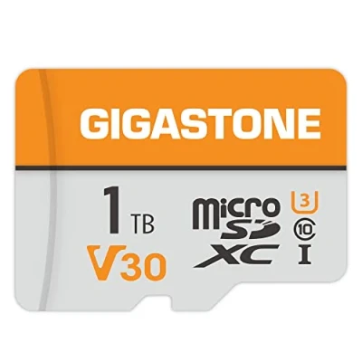 Image of GIGASTONE 1TB Micro SD Card, 4K Video Pro, Up to 140/100 MB/s, MicroSDXC Memory Card for DJI, Gopro, Insta360, Dashcam, Surveillance, Security Camera, Drone UHS I V30 U3 C10 with Adapter