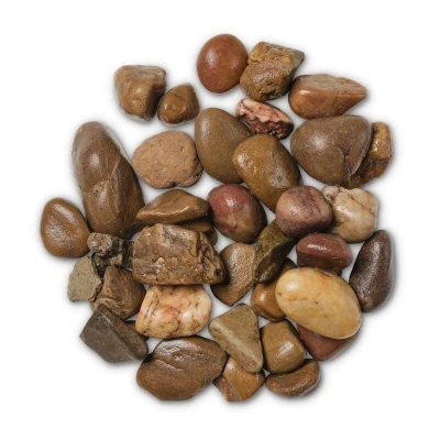 Image of Altico 20 45mm Mixed Brown Quartzite Stone Coastal Shore Pebbles Bag 850kg
