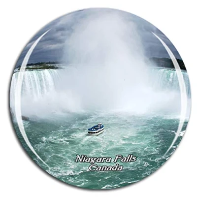 Image of Weekino Canada Niagara Falls Fridge Magnet 3D Crystal Glass Tourist City Travel Souvenir Collection Gift Strong Refrigerator Sticker