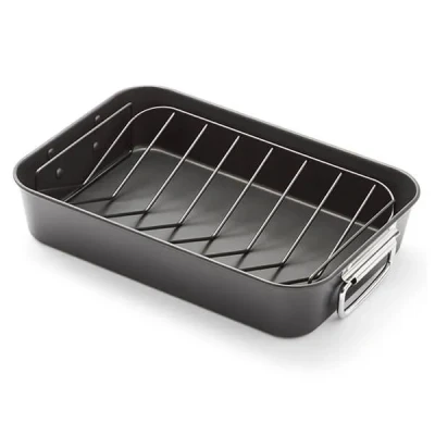 Image of Stellar Eclipse 40x28x8cm Roasting Pan with Rack