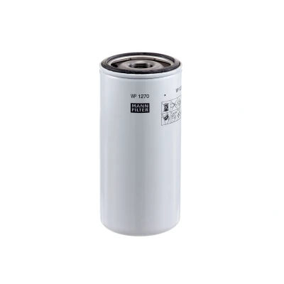 Image of 31780104 Oil Filter MANN WP 1270 1 3/8 16 UN Spin on