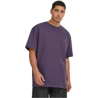 Image of Urban Classics Heavy Basic Tshirt, Men&#039;s, Size: 3XL, Purplenight