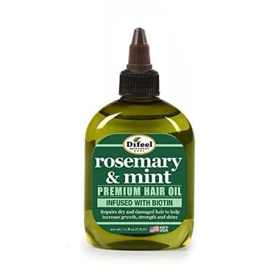 Image of Difeel Rosemary and Mint Premium Hair Oil with Biotin 200 ml Enriched