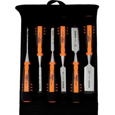 Image of 424 P Bevel Edge Chisel Set 6 Piece in Pouch