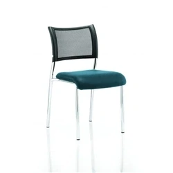 Image of Brunswick No Arm Bespoke Colour Seat Chrome Frame Maringa Teal