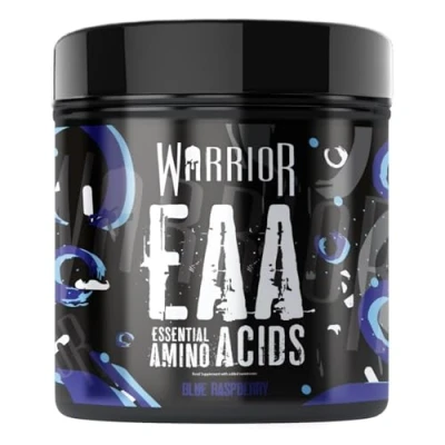Image of Warrior EAA Essential Amino Acids 360g Provides Exceptional Support for Recovery &amp; Muscle Soreness Formula Includes Cyclic Dextrin, Taurine and More, Blue Raspberry