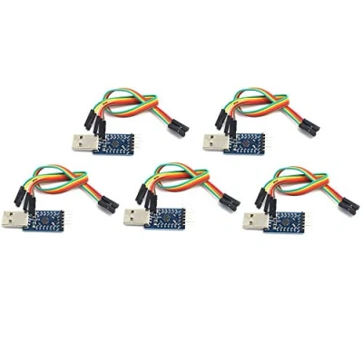 Image of DollaTek 5Pcs CP2104 Serial Converter USB 2.0 To TTL UART 6PIN Module