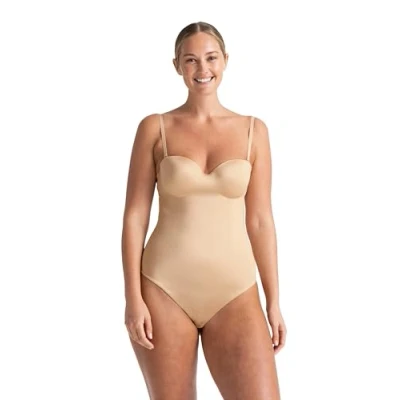 Image of Dorina Sublime Sculpt MID Control Shaping BODY MIT BÜGEL Shapewear, Women&#039;s, Size: 34B, Beige