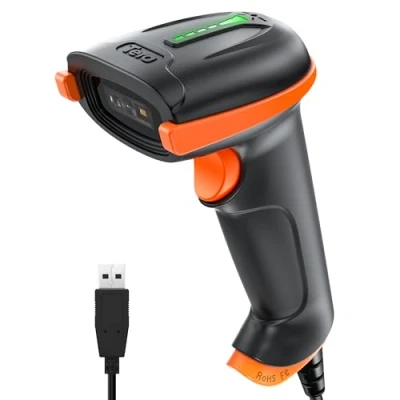 Image of Tera 1D 2D QR Barcode Scanner USB Wired Handheld Data Matrix PDF417 Bar Code CMOS Image Reader Plug and Play, D5100Y