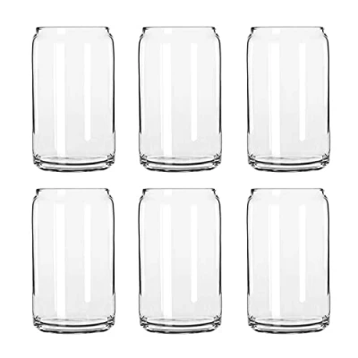 Image of Libbey Glass Can 473 ml / 47.3 cl Pack of 6 Dishwasher Safe, Transparent