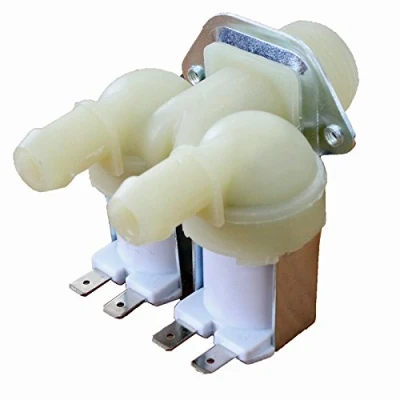 Image of SPARES2GO Solenoid Cold Water Valve for Beko Washing Machine (Double Inlet, 2 Way 180º) Fitment List A