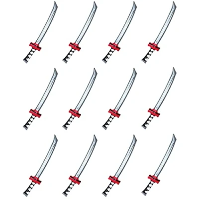 Image of Quickdraw 24 x Inflatable Ninja Sword Samurai Toy Fancy Dress Kids Party Prop Pirate Assassin Costume Accessory Bulk Pack