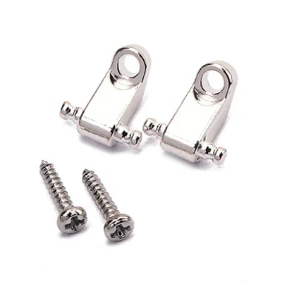 Image of Alnicov 2 PCS Guitar String Trees Retainer Guides For Strat Tele Guitars Chrome