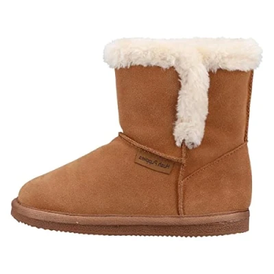 Image of Hush Puppies Girls Ashlynn Slipper, Tan, 13 UK Child