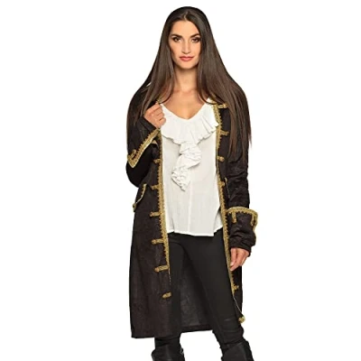 Image of Boland 74173 Pirate Jacket Size 12 UK, Black Gold, S