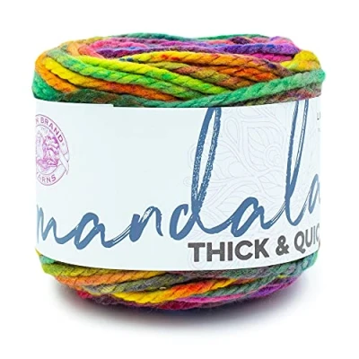 Image of Lion Brand Yarn 528 201 Mandala Thick &amp; Quick Yarn, Swirl