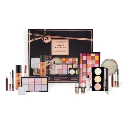 Image of Kedoucha Makeup Revolution 12 Days Of Colour Limited Edition Advent Calendar, Bronze