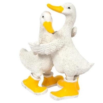 Image of The Leonardo Collection Quackers Duck Dancing Figurine For Home &amp; Office Decor Ornaments Gift Women Men Beautiful Indoor Outdoor Living Room
