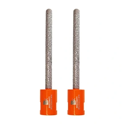 Image of Diamond Mortar Raking Bit,BRSCHNITT 2pcs 8 mm x 100 Router with M14 thread for Tuck Pointing Granite Marble Concrete Masonry Stone Removals