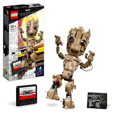 Image of LEGO Marvel I am Groot Building Toy, Guardians of the Galaxy 2 Set for 10 Plus Year Old Boys &amp; Girls, Collectible Baby Figure Model, Gift Idea 76217