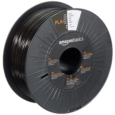 Image of Amazon Basics PLA 3D Printer Filament, 1.75 mm, Black, 1 kg per Spool