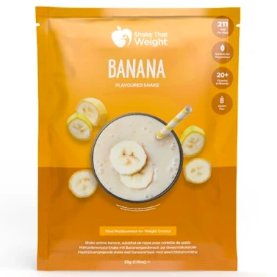 Image of Banana High Protein Meal Replacement Diet Milkshake Shake That Weight